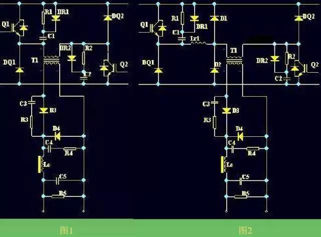 為了有效減低二極管反向恢復(fù)引起的尖峰振蕩，采用原邊 串一小電感量的電感，并用二極管進(jìn)行箝位