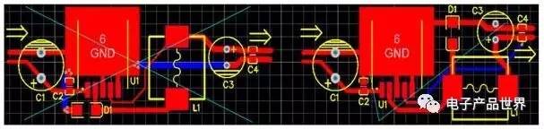 LM2575開關(guān)直流電源PCB圖