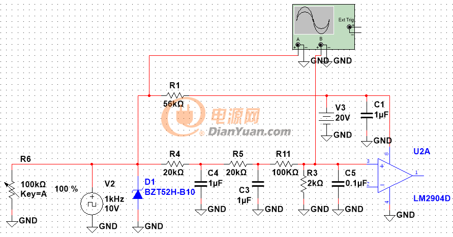 直流穩壓電源方案圖