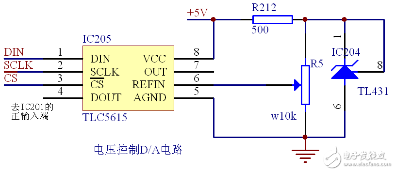 D/A轉換充電機充電電路原理圖