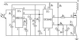 用555做直流穩(wěn)壓電源限流保護(hù)電路
