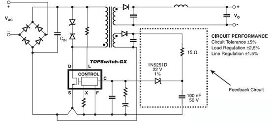 初級增強直流穩壓電源反饋電路