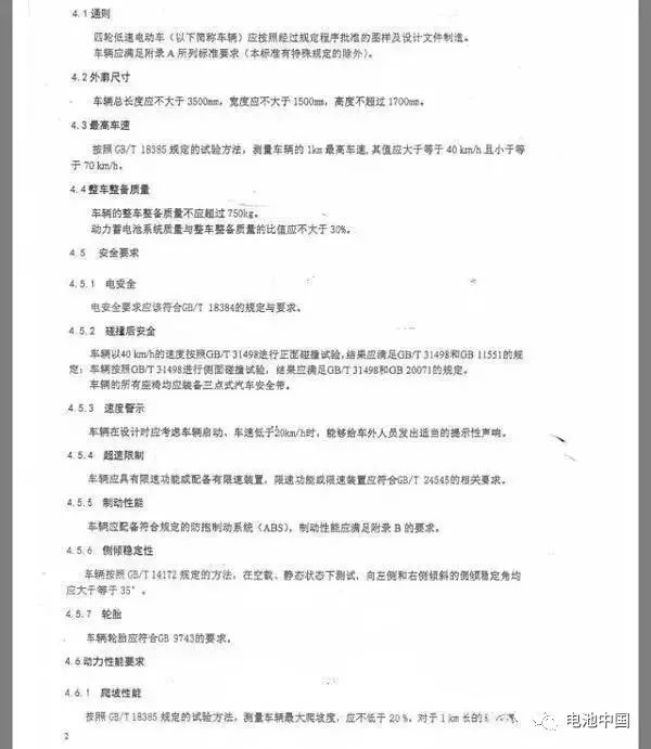 詳解《四輪低速電動車-技術條件》對充電機充電動力蓄電池行業(yè)的深遠影響 詳解《四輪低速電動車-技術條件》對充電機充電動力蓄電池行業(yè)的深遠影響