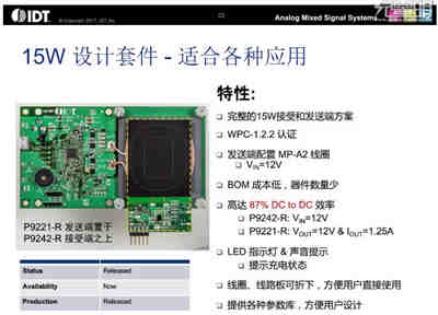 三星華為力推IDT15W無線充電方案效能高達86%以上