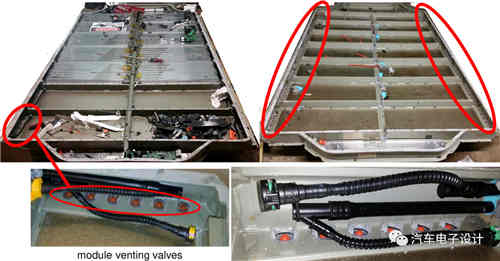特斯拉充電機充電蓄電池起火的泄壓和排氣