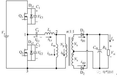 LLC全橋直流變換器電動汽車蓄電池充電機設計